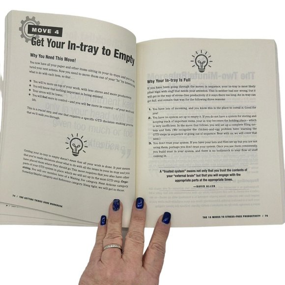 The Getting Things Done Workbook:10 Moves Stress Free Productivity Allen, David - Picture 5 of 10